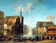 unknow artist European city landscape, street landsacpe, construction, frontstore, building and architecture. 152 Germany oil painting artist
